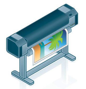 Stampa online con Stampante Plotter